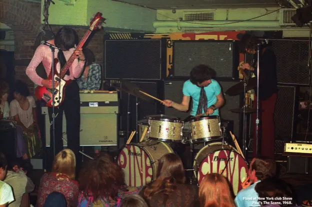  ??  ?? Floyd at New York club Steve Paul’s The Scene, 1968.