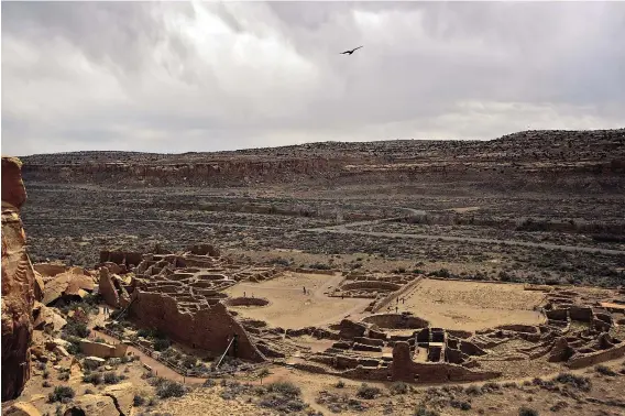  ?? JOURNAL FILE ?? Pueblo Bonito is one of the largest and best-known Great Houses at Chaco Canyon National Historical Park.