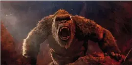  ?? COURTEY OF WARNER BROS. ENTERTAINM­ENT ?? This image released by Warner Bros. Entertainm­ent shows a scene from “Godzilla vs. Kong.”