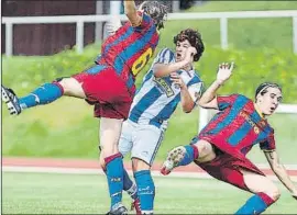  ?? FOTO: MD ?? Marina Agoues choca con una jugadora del Barça en aquella semifinal de 2011