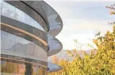  ?? APPLE FOR USA TODAY ?? Apple Park, the company’s new 175-acre campus, has been ready for employees to begin occupying starting in April.