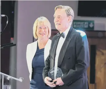  ??  ?? John and Irene Hays of Hays Travel at the Sunderland Echo Portfolio Business Awards in 2019.