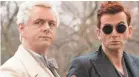  ?? CHRIS RAPHAEL/AMAZON ?? Michael Sheen and David Tennant star in “Good Omens.”
