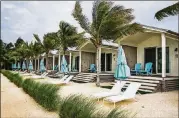  ??  ?? Bungalows Key Largo, one of the island’s newest resorts, has an adults-only policy.
