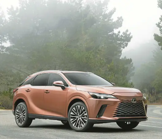  ?? TOYOTA MOTOR SALES U.S.A. ?? The Lexus RX 350 is a midsize luxury SUV that has been fully redesigned for the 2023 model year.