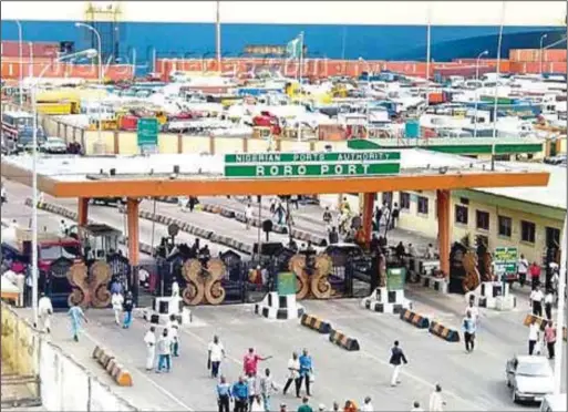  ??  ?? Lagos Seaport, Apapa