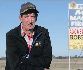  ??  ?? HERE TO STAY: Former Mallee Machinery Field Days president Kevin Emonson says the event’s strong history will ensure it can continue beyond COVID-19.