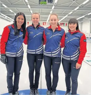  ?? ?? Winners Eve (left) and team-mates following their win in Switzerlan­d