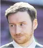  ??  ?? IN THE RACE Hearts manager Ian Cathro