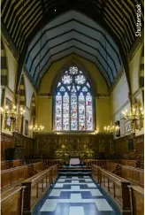  ??  ?? Interior of Balliol College chapel, Oxford