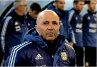  ?? Reuters ?? Argentina’s coach Jorge Sampaoli has a task at hand. —