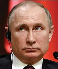  ??  ?? Behind attack: Vladimir Putin yesterday