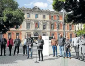  ?? Foto: Patxi Cascante ?? Ha dicho que el euskera “es una lengua tan muerta como el latín”.
Un momento de la comparecen­cia de Uxue Barkos.