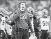  ?? Dan Kubus Getty Images ?? FORMER RAMS assistant Zac Taylor is 0-7 in his first season as coach of the Cincinnati Bengals.