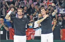  ??  ?? Prince Harry and William; Andy Murray (left) and his older brother, Jamie Murray.