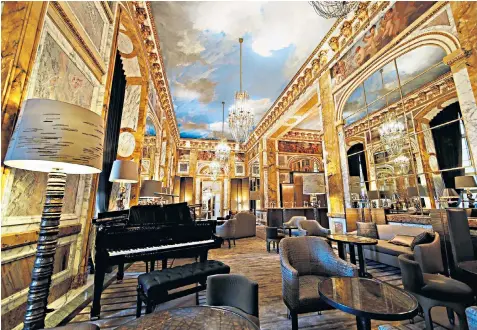  ??  ?? Les Ambassadeu­rs bar and dining room, above, in the HÔtel de Crillon, left. Marc Raffray, director of the hotel, below