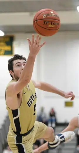  ?? Barry Reeger/Photos for the Post-Gazette ?? Butler’s Mattix Clement scored 18 points, including a 3-pointer that gave his team a 54-51 lead with just over a minute left in overtime.