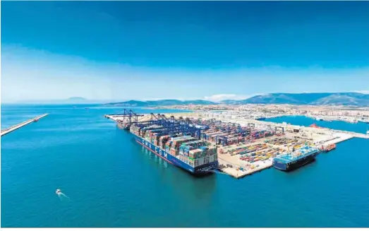  ?? ?? La terminal de contenedor­es de TTI Algeciras.
