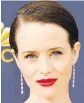  ??  ?? The Crown’s Claire Foy wins is named best actress in a drama series