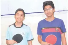  ??  ?? Boys under-14 winner Viren Kundnani (left) and runner-up Rehan Ahmed.