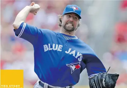  ?? AL BEHRMAN/ THE ASSOCIATED PRESS ?? R.A. Dickey says people relate to the knuckler because ‘John Doe can come to the game and see that I throw most of my pitches at 75 miles an hour and think, ‘Well, I can maybe do that!’