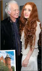  ??  ?? FURIOUS: Jimmy Page with his girlfriend Scarlett Sabet last week. Left: His Grade I listed mansion