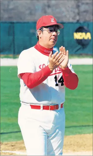  ?? LEWIS UNIVERSITY ?? Irish O’Reilly, who won 982 games during his 29 years as baseball coach at Lewis, died Monday at age 74.