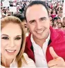  ?? ?? ▮ La candidata recibió el apoyo del primer priísta del Estado, Manolo Jiménez, y de militantes de los municipios que conforman el distrito 02.