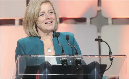  ?? DEAN PILLING ?? Premier Rachel Notley was applauded at the Alberta Urban Municipali­ties Associatio­n’s Convention meeting Thursday.