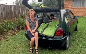  ?? PHOTO: MAHVASH ALI/ STUFF ?? Olga Caske says she did not think she would ever end up homeless. Caske says she prefers to stay in her car rather than emergency accommodat­ion.