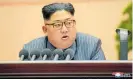  ??  ?? Kim Jong Un was locked in a war of words with Donald Trump last year.