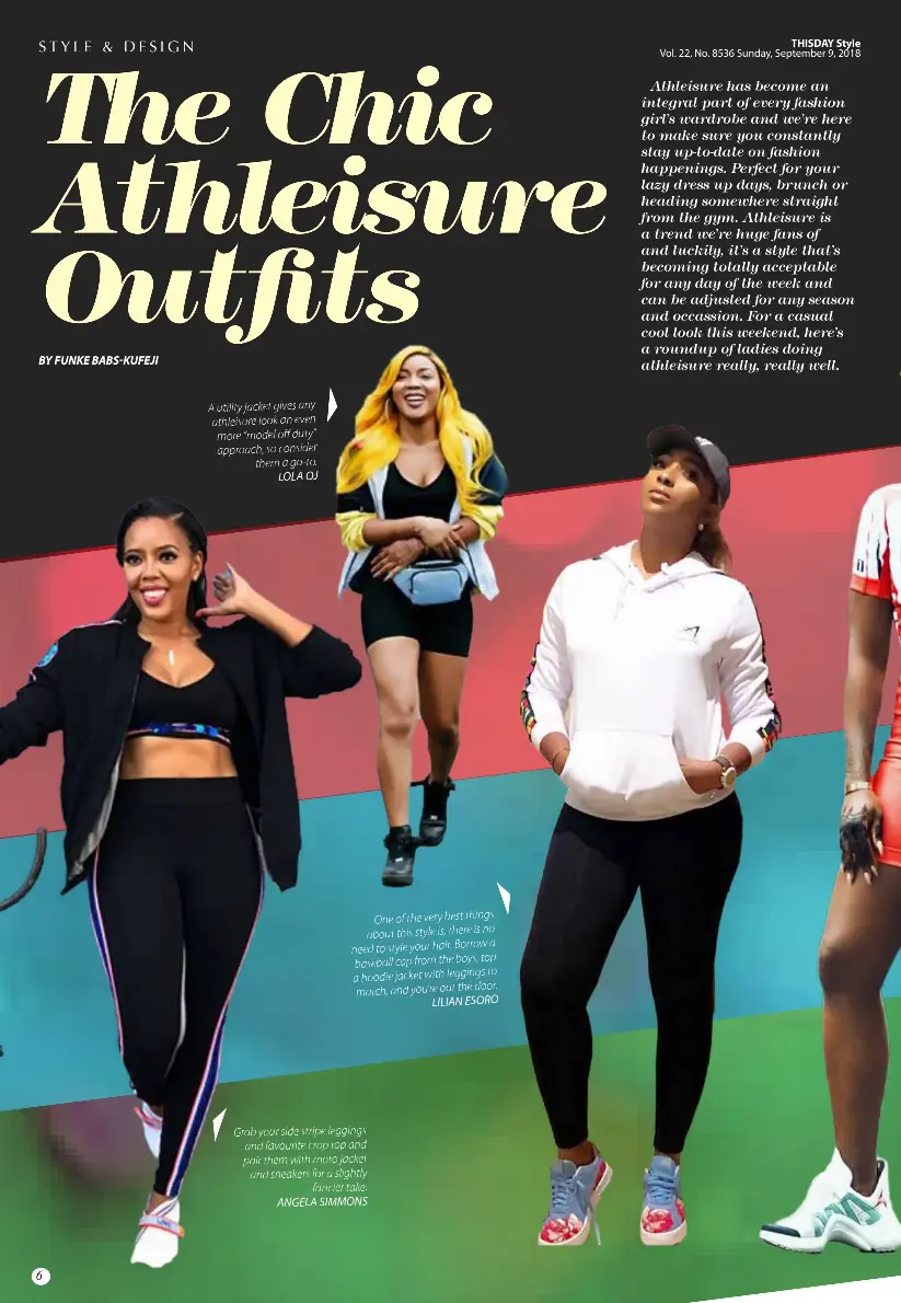 THE CHIC ATHLEISURE OUTFITS - PressReader, image size:823x1190
