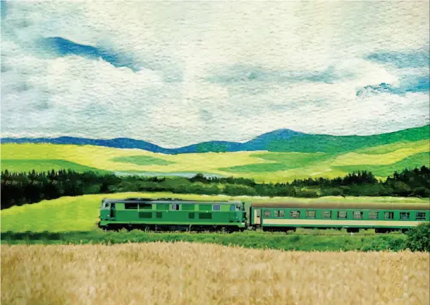  ??  ?? With the once-ubiq- biquitous slow green trains as the theme, me, the documentar­y y The Slow Train Home ome is full of poetic and nd warm stories.