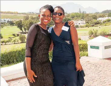  ?? Picture: ANINA FOURIE/STELLENBOS­CH UNIVERSITY ?? PROUD MOMENT: The two Moyo doctors on their graduation day in Stellenbos­ch -- Dr Mukani Moyo and Dr Providence Moyo.