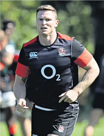  ??  ?? World Cup target: Chris Ashton joins the England camp after two years out