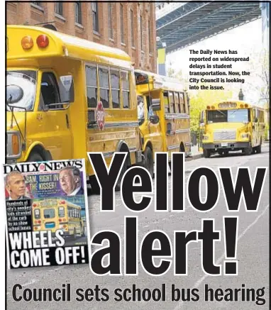  ?? ISTOCKPHOT­O ?? The Daily News has reported on widespread delays in student transporta­tion. Now, the City Council is looking into the issue.