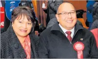  ??  ?? Soraya Peke-Mason supporting Te Tai Hauauru MP Adrian Rurawhe in 2014 following her own tilt in 2011.