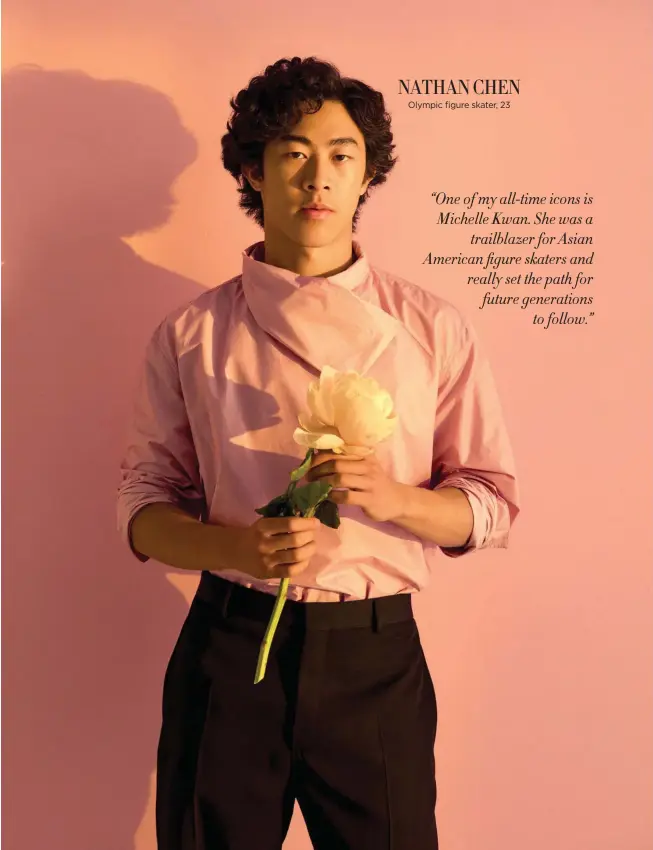  ?? ?? NATHAN CHEN
Olympic figure skater, 23