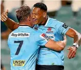  ??  ?? Last-gasp rescue jobs are becoming a Waratahs specialty.