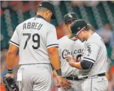  ??  ?? Carson Fulmer’s next start is in doubt after facing only three batters on Thursday in Houston.
| BOB LEVEY/ GETTY IMAGES