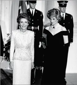  ??  ?? STYLE ICON: The Princess of Wales with Nancy Reagan at the White House in 1985