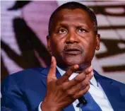  ??  ?? Aliko Dangote