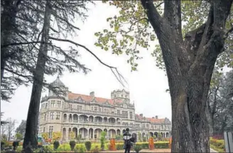  ?? DEEPAK SANSTA /HT ?? The regal building that houses the Indian Institute of Advanced Study was originally built as a home for Lord Dufferin, the viceroy of India from 1884 to 1888. The structure speaks of the grandeur of the British Empire.