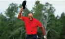  ?? Photograph: Brian Snyder/ Reuters ?? Tiger Woods celebrates after winning the 2019 Masters.