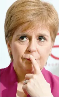  ??  ?? No apology: Nicola Sturgeon in Brussels