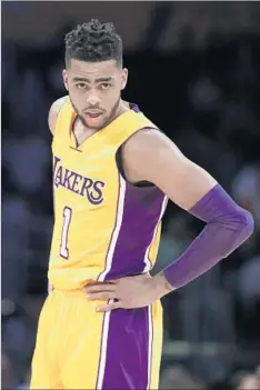  ?? Jae C. Hong Associated Press ?? D’ANGELO RUSSELL brought his brothers and a cousin with him to Los Angeles as a support system to help manage his off-the-court life.