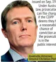  ??  ?? Australia Attorney General Christian Porter