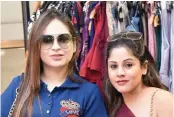  ??  ?? Neha Parmar and Nancy Bansal