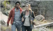  ?? LEWIS JACOBS/The CW ?? Craig Frank, left, as Alan, and Shantel VanSanten as Vera, star in The Messengers, which is fast approachin­g the end
of its freshman outing and its life as a series.