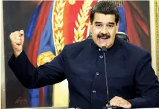  ?? DR ?? Nicolás Maduro faz apelo à paz e união entre os venezuelan­os